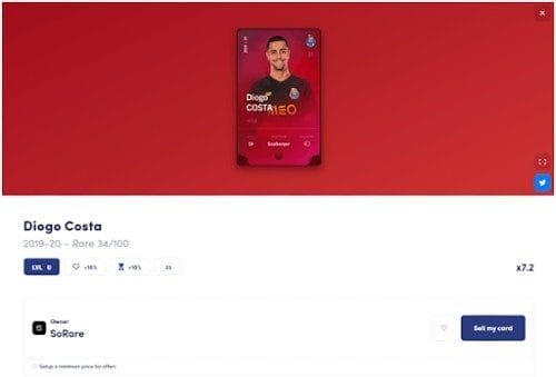 Image : Finder Carte Sorare