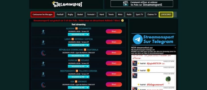 Streamonsport