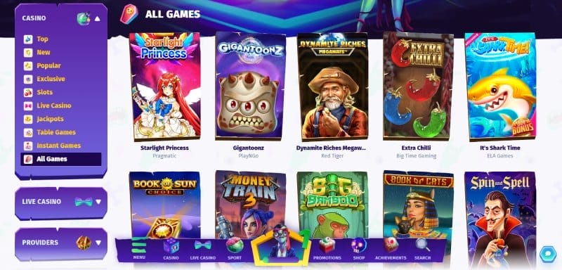 Casombie Casino Games
