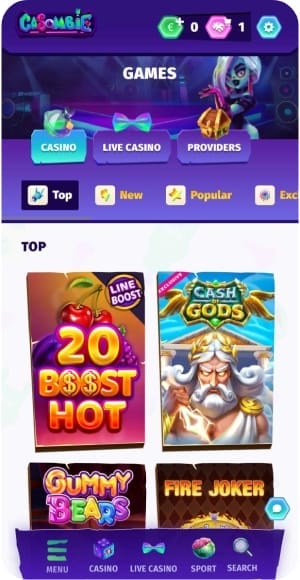 Jeux mobiles Casombie