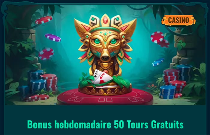 Bonus hebdomadaire Spinanga Casino de 50 tours gratuits