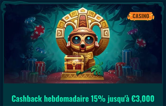 Cashback hebdomadaire Spinanga Casino