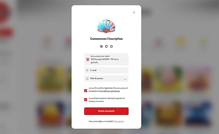 Sushi Casino Créer un compte