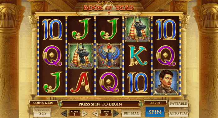 Book of Dead jeu