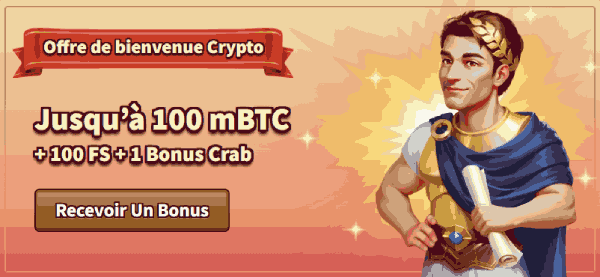 Offre de bienvenue cypto My Empire casino