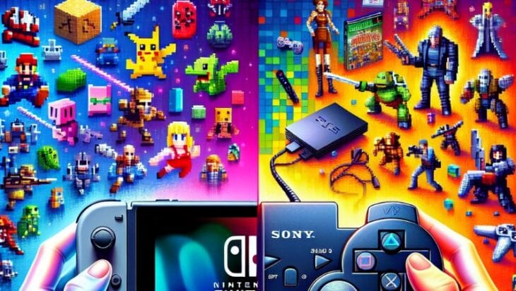 The Race to Becoming the Best-Selling Console of All Time: Nintendo Switch vs Playstation 2, Concept art for illustrative purpose, tags: la vendue - Monok