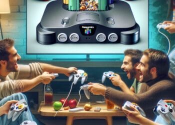 Revolutionizing Home Gaming: RetroArch Transforms Your Apple TV into a Nintendo 64 Emulator, Concept art for illustrative purpose, tags: l'émulateur pour - Monok