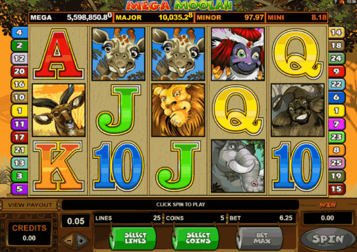 Mega Moolah jeu