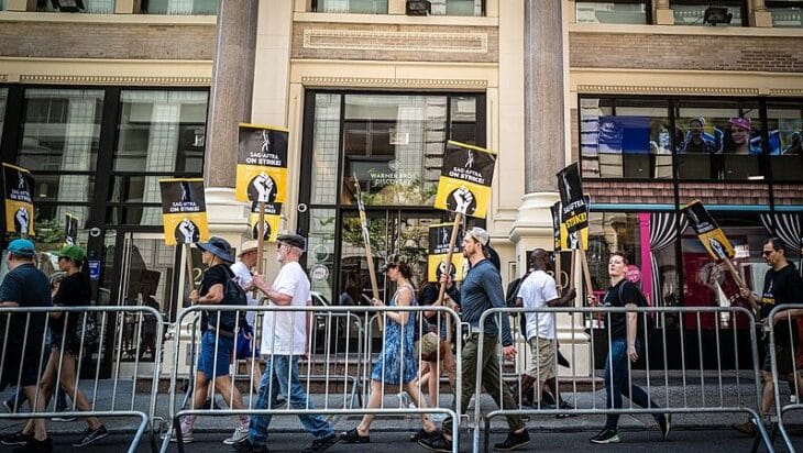 SAG AFTRA Picket, tags: grève les de jeux - CC BY-SA