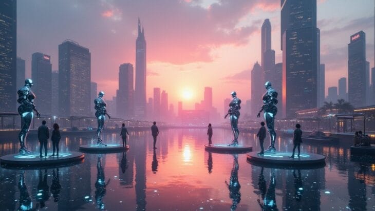 2024's Most Promising Tech Trend: AI Integration, Concept art for illustrative purpose, tags: en - Monok